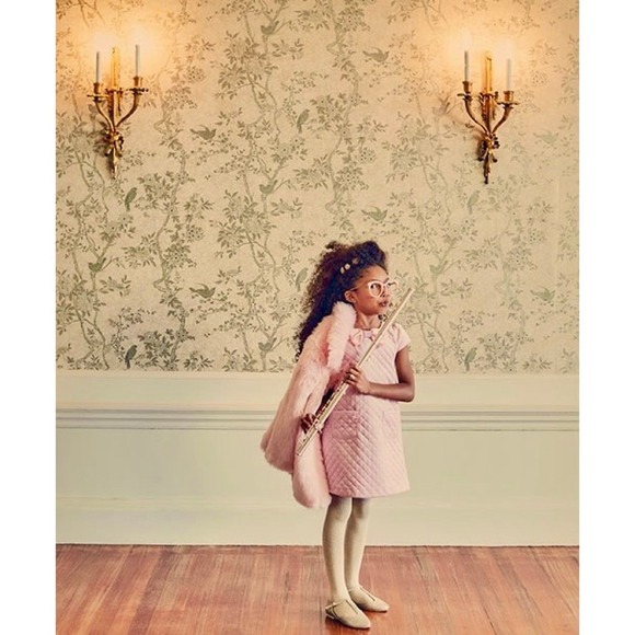 Girls JANIE AND JACK Pink Faux Fur Coat The Flute Line 2020 12-18 Months - Picture 11 of 12